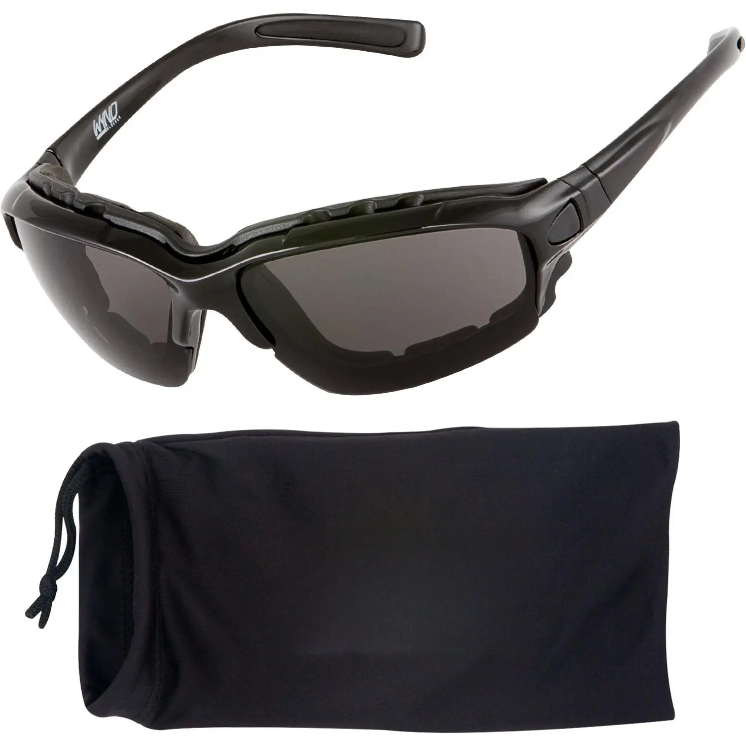 Unisex Motorcycle Riding Protective Glasses - Synthetic Polarized Lenses, Wrap-Around Design, Color Options: Black, Orange, Red, Polarized Amber, Smoke, Motorcycle Riding Glasses, Orange | Polarized Amber
