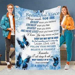 Personalized Bohemian Floral Flannel Blanket with Custom Name - Soft, Warm & Cozy Throw for Couch, Bed, Travel - Perfect Gift for Birthdays, Christmas, Friends & Family
