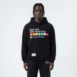 SnowDay NYC Metro World Tour Graphic Hoodie - Oversized Unisex Streetwear