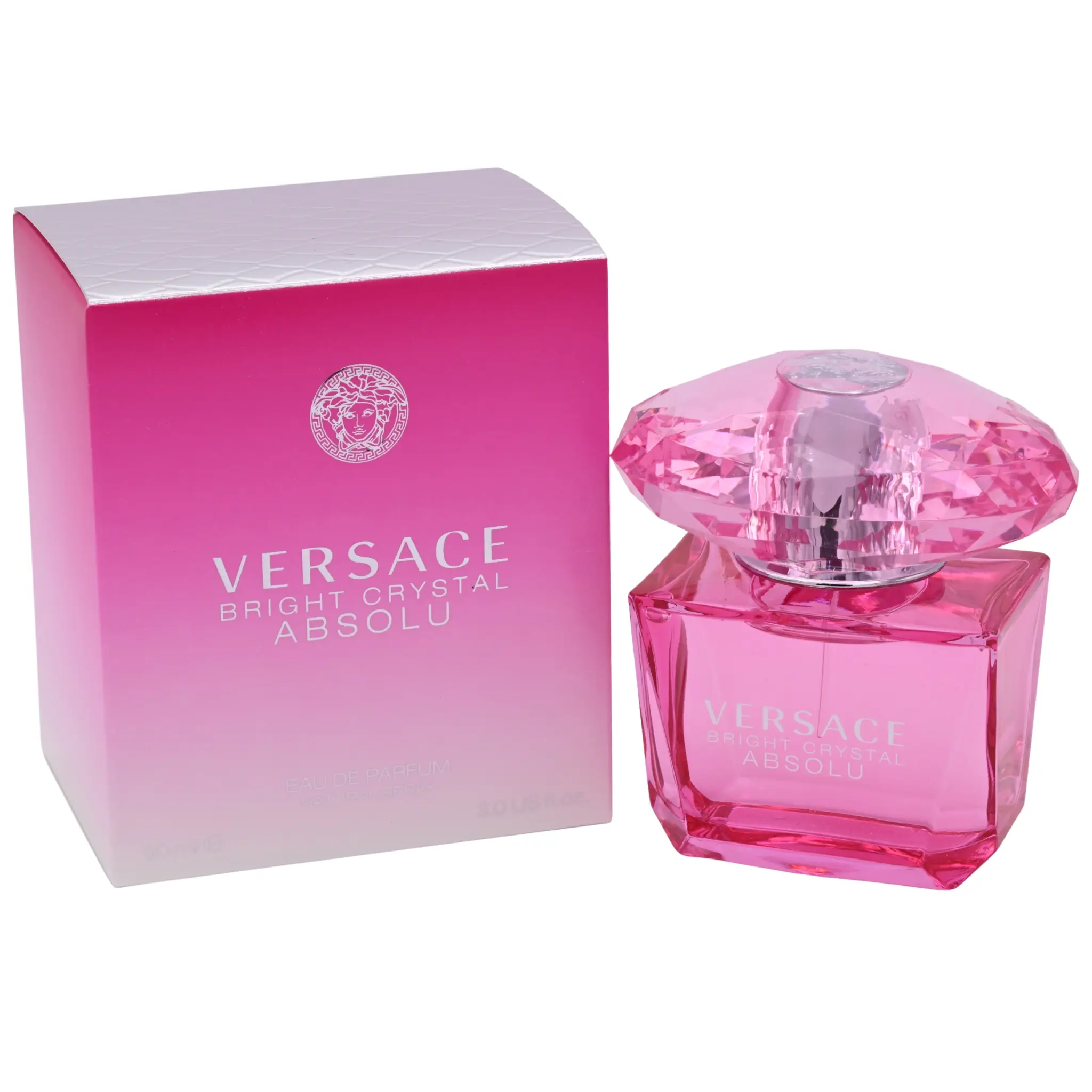 VERSACE Bright Crystal Absolu EDP Spray, 3.0 fl oz Women's Floral Fruity Fragrance - Intense Aromatic Blend with Yuzu, Peony, Lotus Notes, New in Box, Perfumes For Women, Women Perfumes