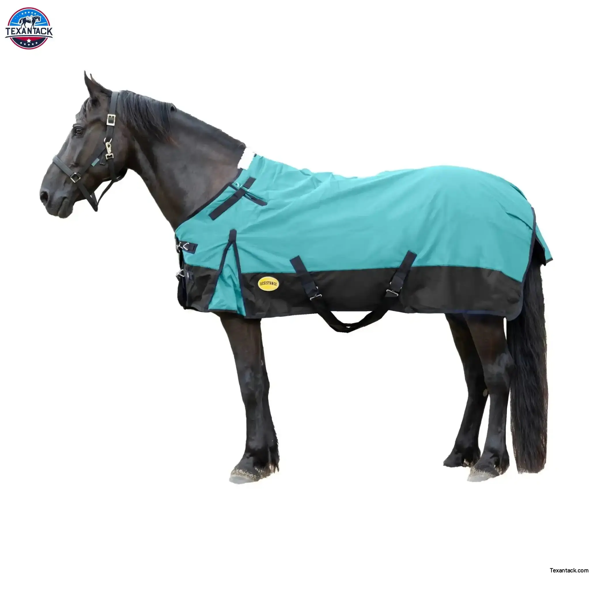 Resistance Premium 1200 Denier Waterproof Horse Turnout Blanket - 300 Grams Fill