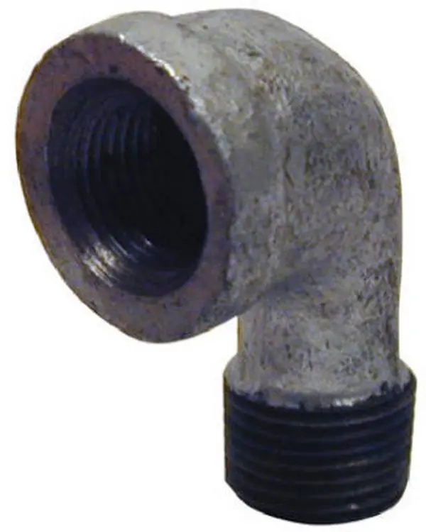 212 MAIN Industrial Galvanized Metal Water Pipe Street Elbow, 90-Degree Bend Fitting, 1.5 in. Size, G-S9015 (for Sailing Water Sports)