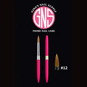 GNS Acrylic Brush #12 - 100% Kolinsky for Perfect Nails