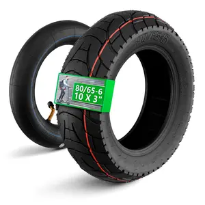 Scooter tire tube 10x3 electric scooter tire replacement with rugged tread that suitable for all seasons and resistant to punctures for smooth and quiet riding on any terrain Rainy Roads