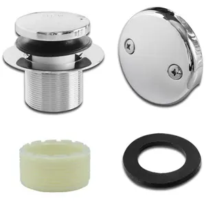 Bathtub Drainage kit with Dual Hole Overflow Panel, Replacing Bathtub Drainage Decorative kit with 2-Hole Overflow Panel，tub Drain kit