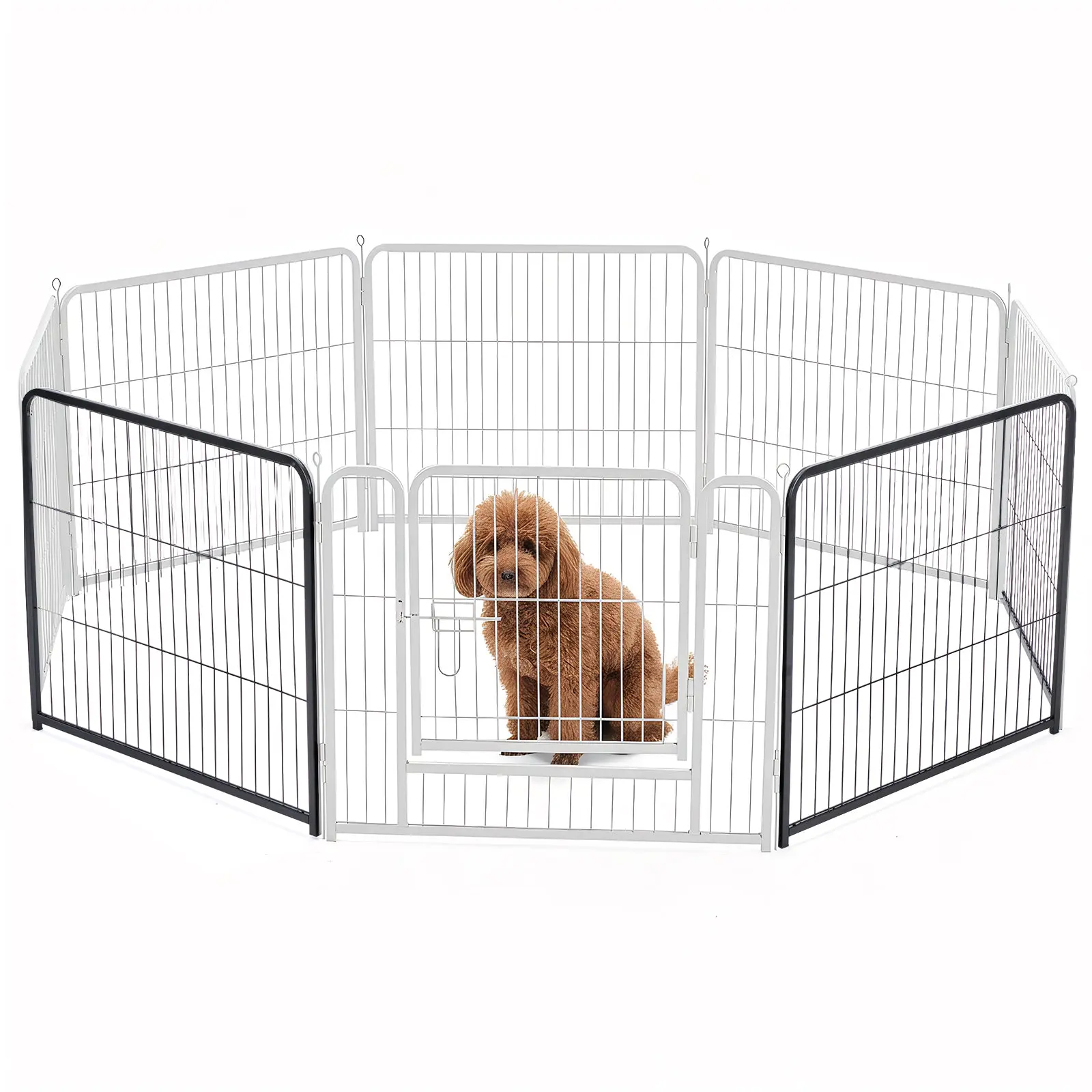 Foldable Pet Fence With A Door