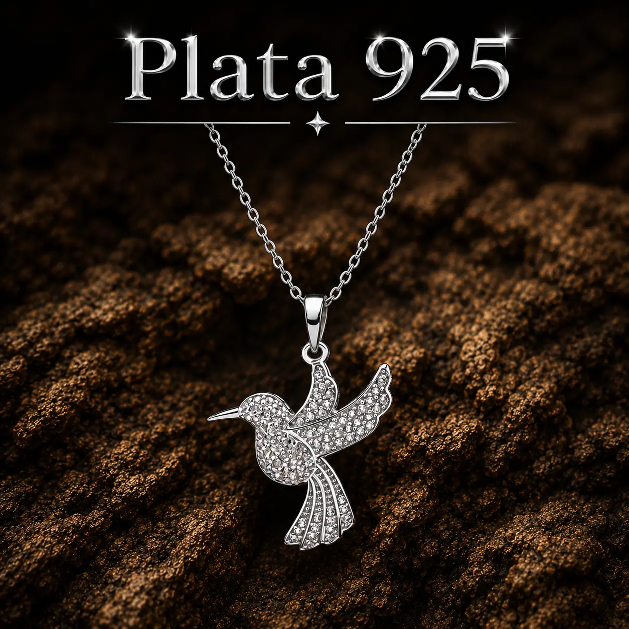 925 Sterling Silver Hummingbird Necklace