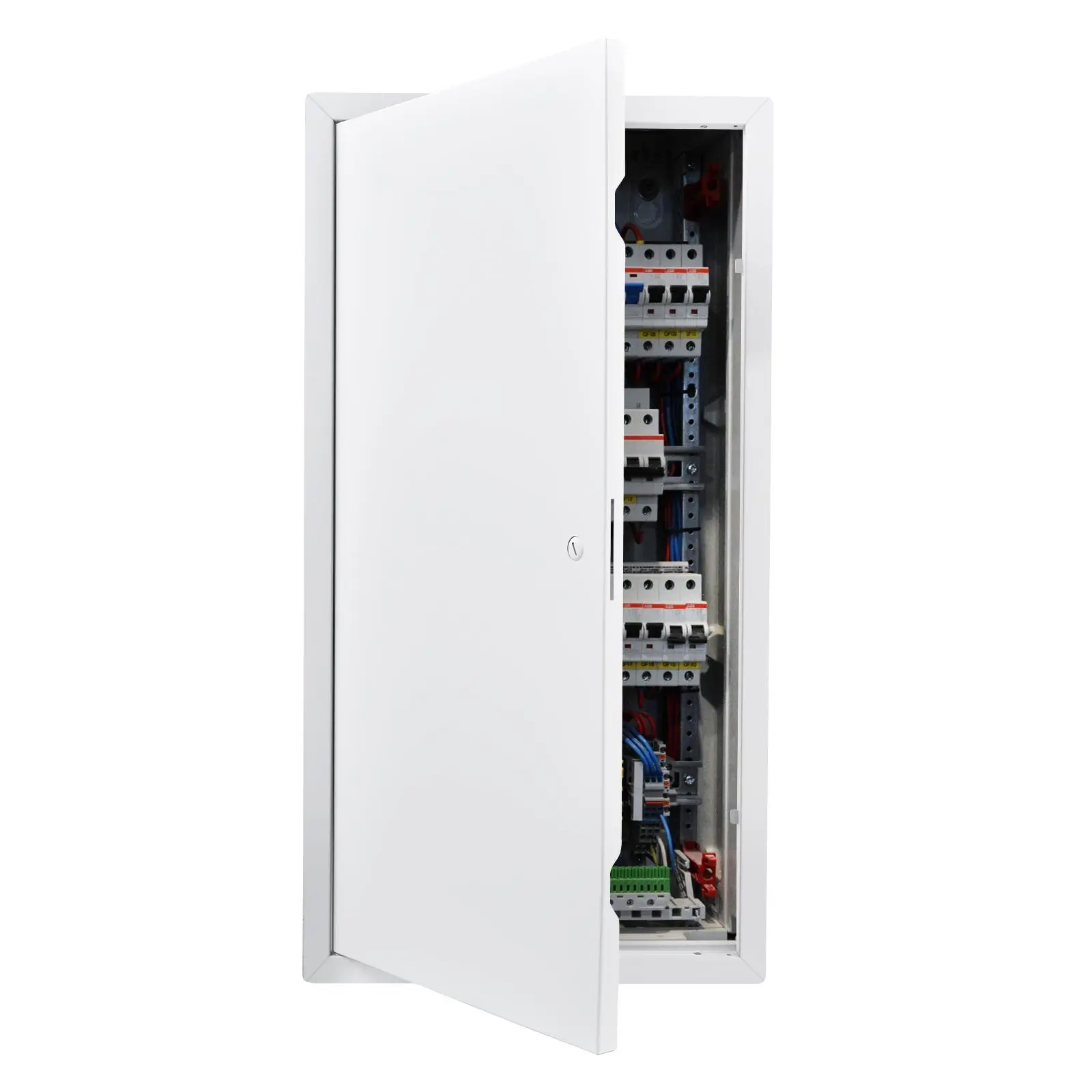 【SummerFinds】VEVOR Access Panel for Drywall, 30.3 x 15.2 in Galvanized Steel Access Door, Easy Install Hinged Service Panel with Screwdriver Latch, for Ceiling Plumbing Electrical, 14.4 x 29.4 in Cutout Size White