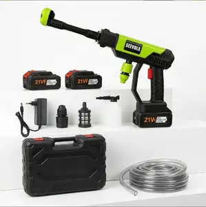 SEEVOLX 21V Cordless Pressure Washer, Portable Battery Powered Power Cleaner, High Pressure Washer for Car Washing, Garden, Patio, Fence and Home Cleaning