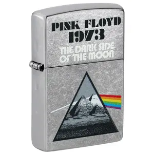 Zippo Pink Floyd 1973 Design Street Chrome Pocket Lighter - Made in USA