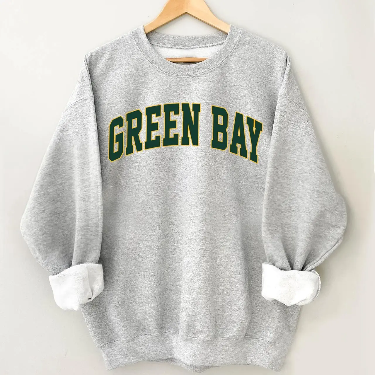 Vintage Green Bay Football Style Football Sweatshirt, Game Day Shirt, Green Bay Football Crewneck Sweatshirt, Unisex Gifts For Football Fan
