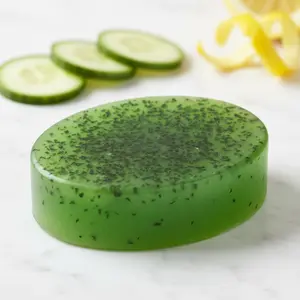 Cucumber & Lemon Artisan Soap 4oz | Refreshing Hydrating Bar for Oily Skin spring
