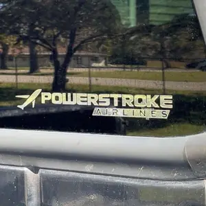 Powerstroke Airlines Decal for Trucks and More - Customizable and Durable