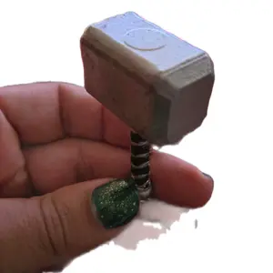 Thor Hammer Keychain 3D Print - Lightweight Design with Screw Detail, Ideal for Personal Use