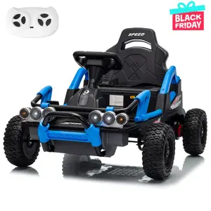 24V Electric Drift Car for Kids Ages 6–12, 4×75W Motors (300W Total) with Bluetooth Speaker, 24V 7AH Battery & Adjustable Seat – Fun Outdoor Ride-On Toy for Older Kids