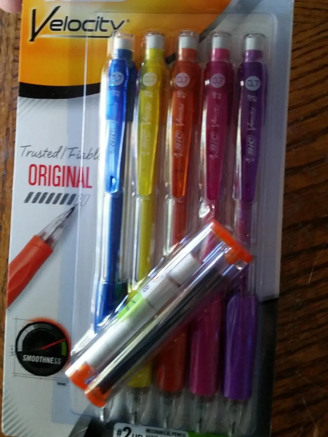 Velocity Strong Lead Mechanical Pencils, Thick Point, 0.9mm, 5-Count