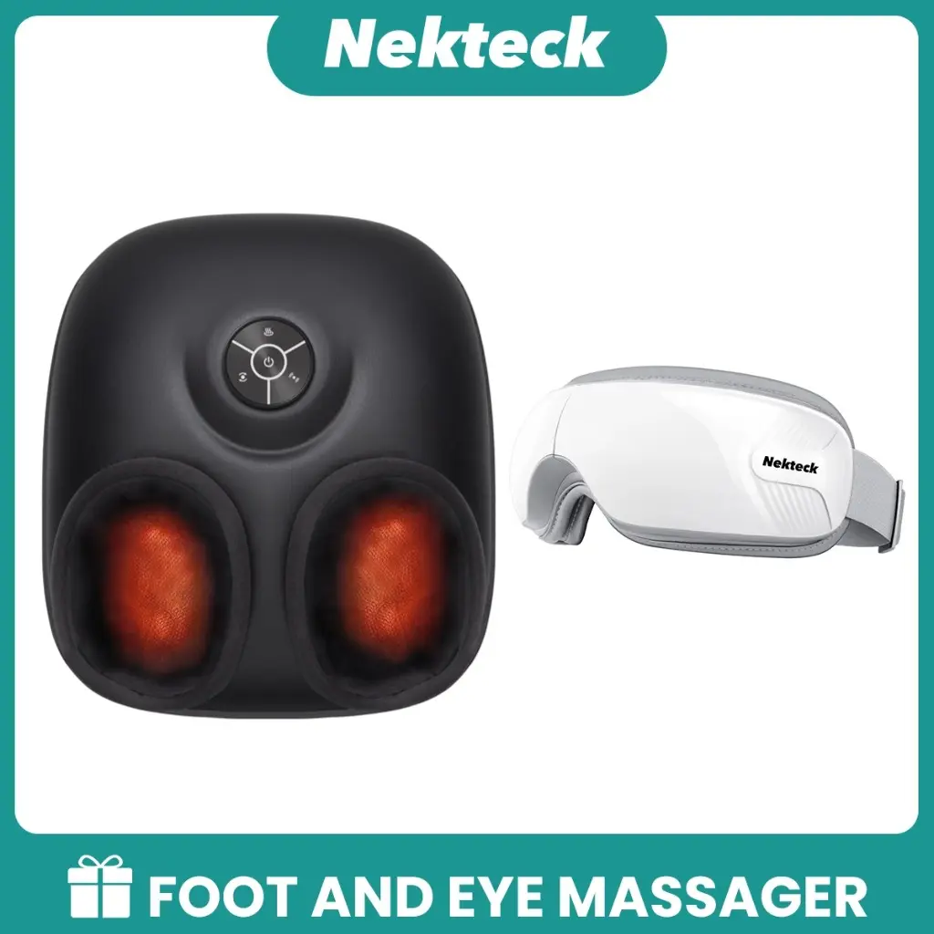 Nekteck Foot Massager & Eye Massgaer, Gifts for Father Mother Friend