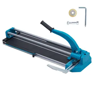 GARVEE Manual Tile Cutter 24" Professional Porcelain Ceramic Tile Cutter Double Rails with Tungsten Carbide Cutting Wheel, Adjustable Laser Guide, Regulable Scale, Adjustable Support Feet