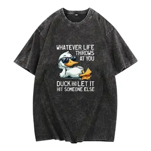Birthday Gift Idea: Sarcastic Motivational Life Tee for Men and Women Washed Streetwear Shirt t shirt soft cotton vintage streetwear unisex t-shirt summer  funny graphic tees