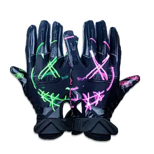 Battle Sports Nightmare 2.0 Cloaked Receiver American Football Gloves, Sports & Outdoor Equipment