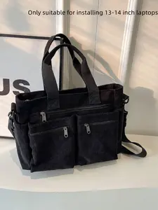 25 fall&winter Women's Casual Solid Color Zipper Crossbody Bag, Large Capacity Multi-pocket Design Adjustable Crossbody Shoulder Portable Shoulder Bag for Daily Used, Girl Fashionable Shopping Bag