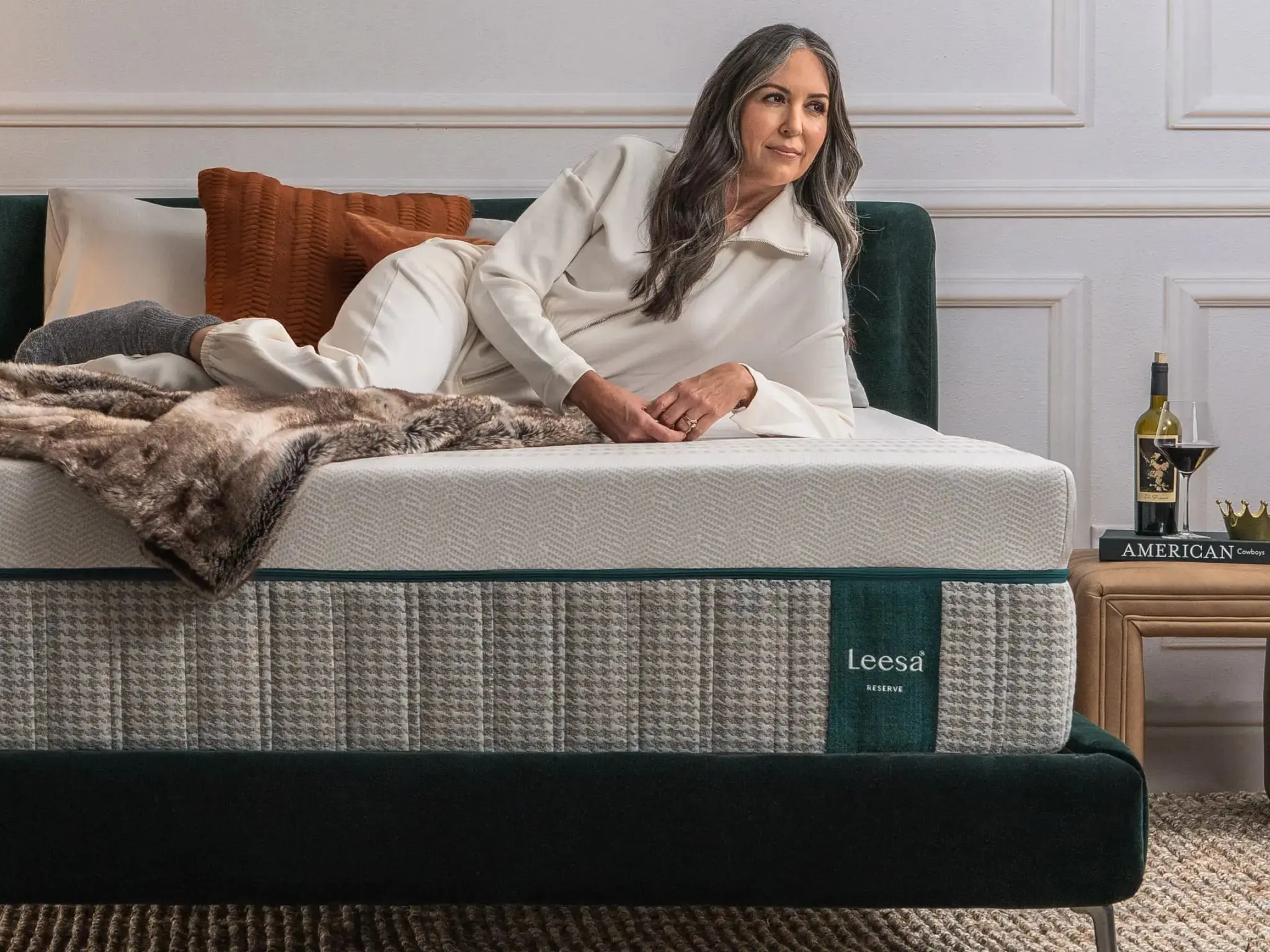 Leesa Reserve 7-Layer Mattress with Spring Base - Pressure-Relieving Mattress for Indoor Furniture Use