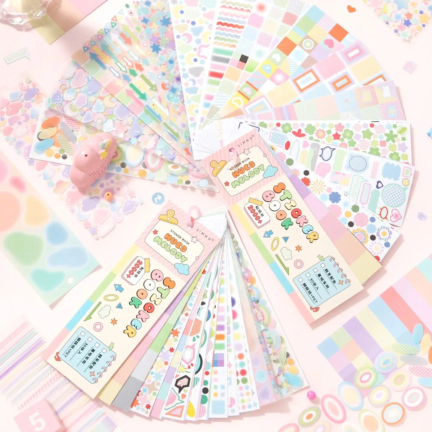 2000pcs Essential Sticker Book  - for journaling, diy decoration & scrapbooking, DIY Crafts, Planner, TikTokHolidayHaul