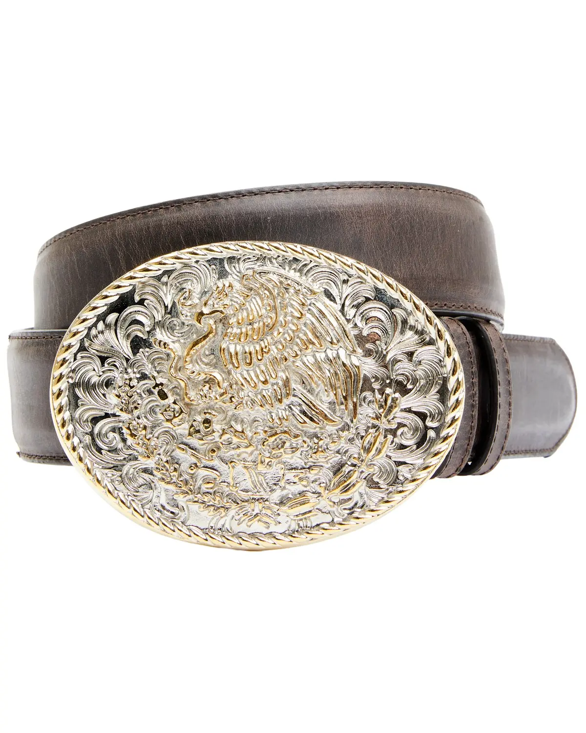 Cody James Men's Men'S Two-Tone Mexican Eagle Buckle Belt - Cjasu21bt6