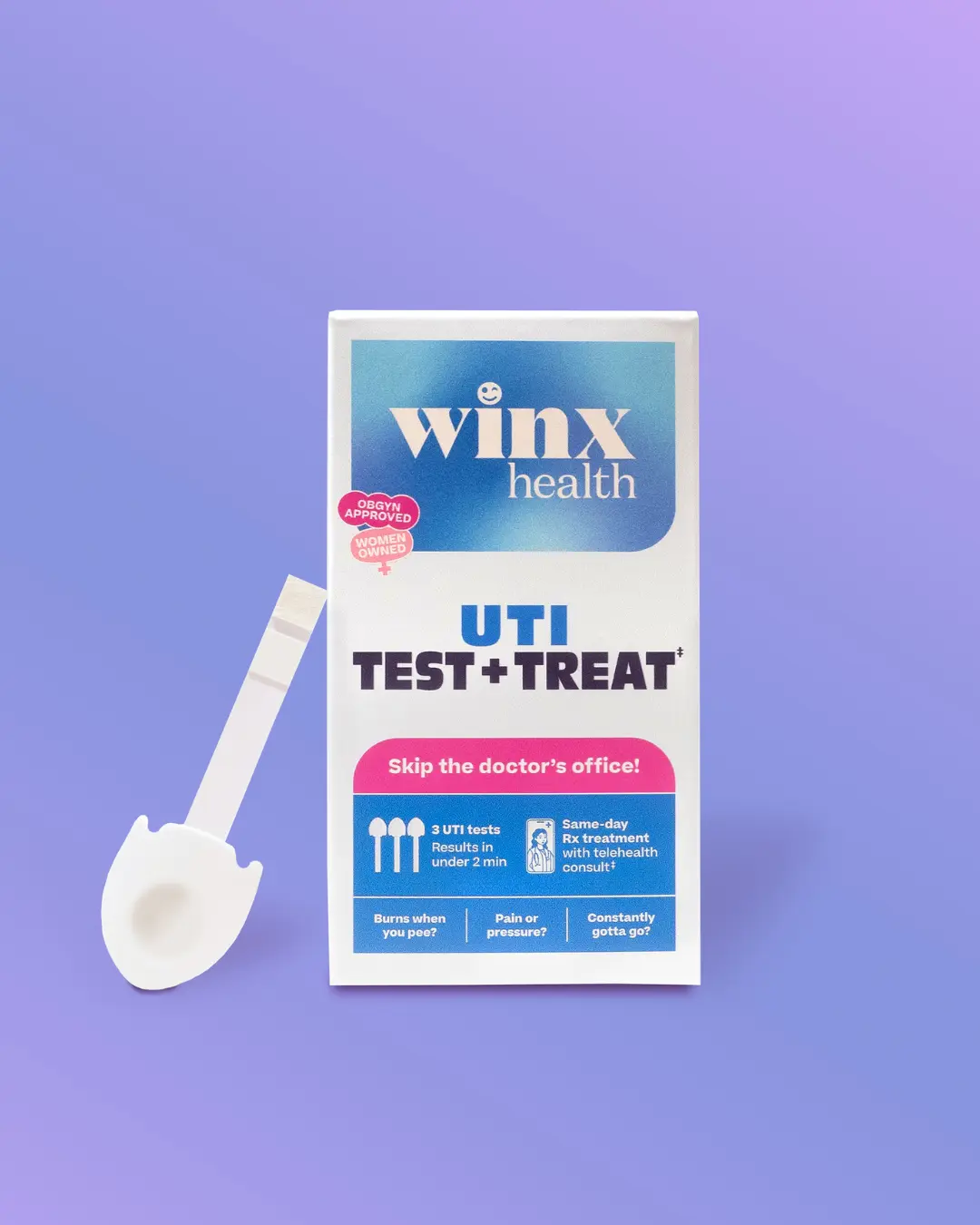 WINX HEALTH UTI At-Home Test Kit, 3-Count Strips - Accurate Results, Digital Access