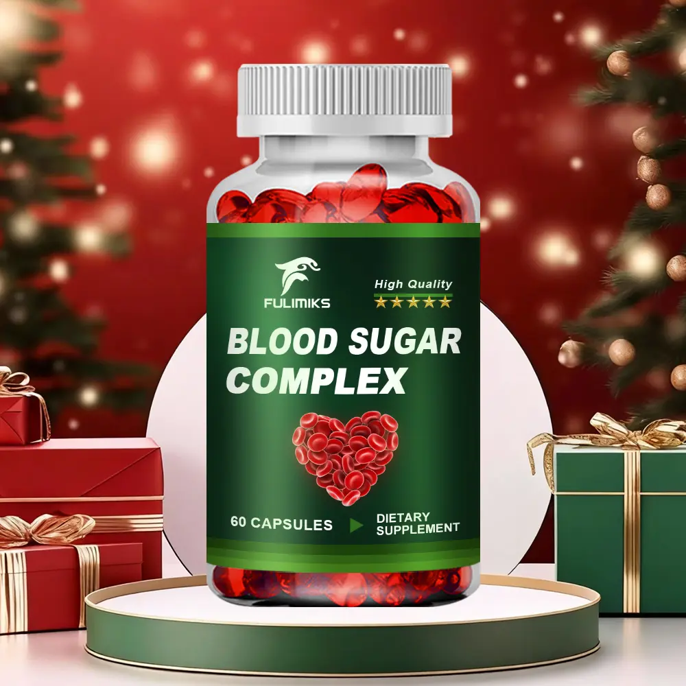 Fulimiks Blood Sugar Support Dietary Supplement - All-Natural Nutrition Formula with Cinnamon, Bitter Melon, Chromium, Mulberry, Alpha Lipoic Acid, GMO-Free, 60 Capsules for Glucose Balance, Energy, Blood Pressure Control, Cholesterol Management