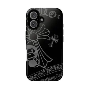 HE@RT CHOM babY mILO Phone Case- Dual Layer Design for iPhone 12-15, 16, 16 Plus, 15, 15 Plus, 14, 14 Plus, 13, 13 Mini, 12, 12 Pro & XS, XS Max Phone 16 15 14 13 12 11 Phone Cases Phone Cover Hard Case Tough 2-piece Phone Case