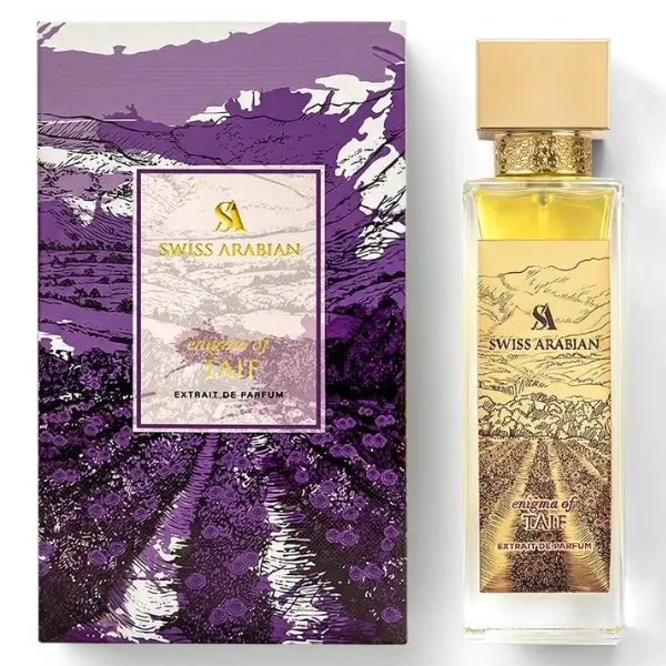 Enigma Of Taif Unisex Extrait De Parfum - 3.4 oz Glass Bottle, Aromatic Luxurious Elegant Oriental Woody Authentic Arabic Scent with Labdanum, Violet, Amber, Arabian Rose, Ripe Plum for Formal Gatherings