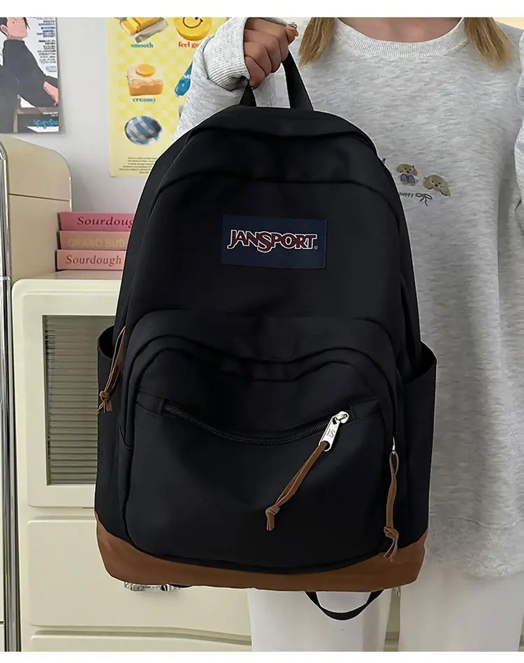 Unisex JanSport Cool Backpack, Large Computer Bag Rucksack with 2 Compartments, Ergonomic Straps, Black