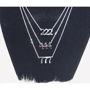 Angel Numbers Unisex Necklace - Elegant Design for All Occasions with High-Quality Metal Coating and Unique Angel Number Pendant