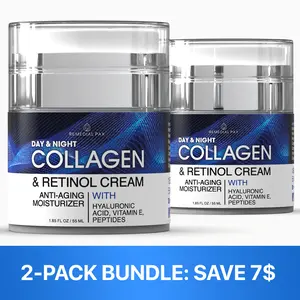 2-PACK REMEDIAL PAX - Collagen  for Face with Retinol and  Aging Skincare Facial Moisturizer,  Hydrate Tightening cream Hyaluronic Anti Aging