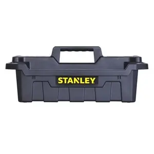 Stanley STST41001 Black Portable Storage Tote Tray- 19.34 x 13 x 7.6 in.