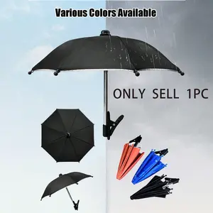Phone Clamp Umbrella, Portable, Outdoor Waterproof Sunshade Umbrella With Clip bracket, Anti-UV, Anti-Reflective Mini Umbrella For Light Rain, Universal Phone Sun Visor, Outdoor Anti-Glare Phone Sun Shade Travel Essentials Holiday Camping