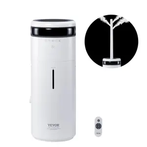 【DealsForYouDays】VEVOR Humidifier for Home Large Room,  Commercial Humidifier for Whole House 1291.7 sq ft, 16L Water Tank & Night Light & 12h Timer & Auto Shut-Off , Greenhouse, Commercial Branch Tube w/ 360° Nozzle