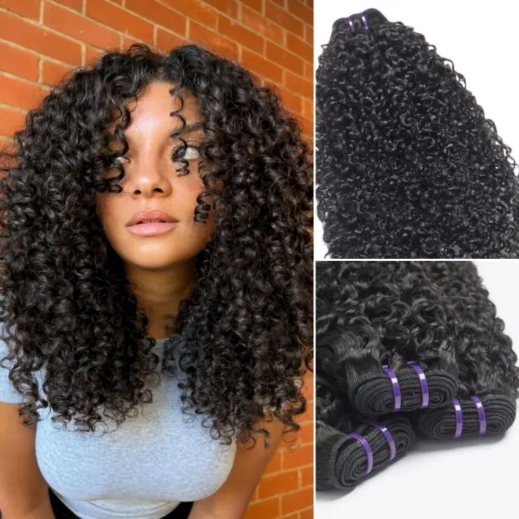 3Pcs Messy Curl 100% Virgin Human Hair Bundles 3Pcs Messy Curl 100% Virgin Human Hair Bundles