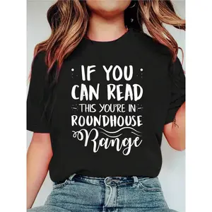 Funny Kickboxing Girl Kickboxer Roundhouse Range Gift.Fashion Casual T-Shirt Print Crew Neck Casual T-Shirt Short Sleeve Sports Top. Smart CasualStreet Style Women's Clothing graphic tees women crop tops summer outfits for women summer tops T-Shirt