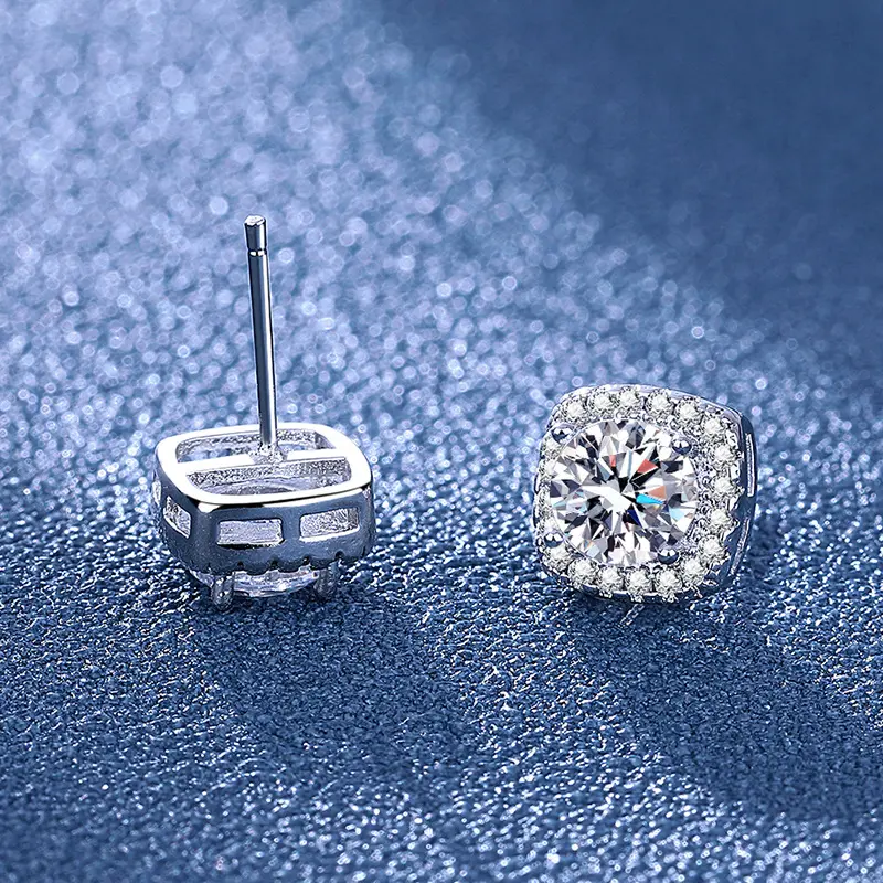 SKU:LED-144 | 2.0CT Moissanite Bow Earrings: Playful & Dainty, For Every Occasion!