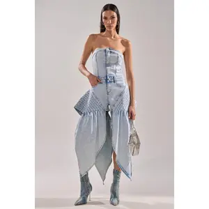 NO ONE LIKE ME DENIM ROMPER