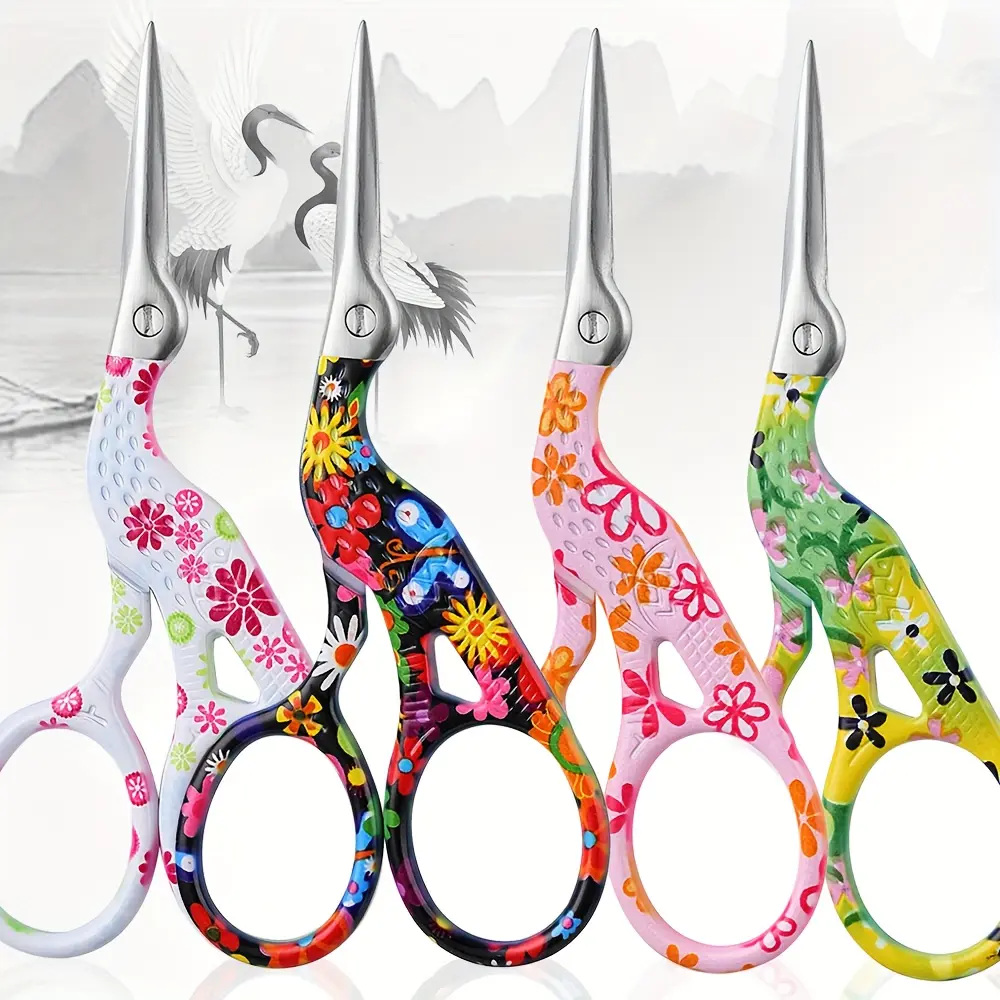 Precision Stainless Steel Straight Tip Scissors Expert Facial Hair Removal, Ear, Nose, and Eyebrow Trimming - Grooming Tool