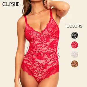 CUPSHE TikTokShopSpringGlowUp Light Compression Adjustable Straps Shapewear Bodysuit Faja Waist Trainer Body Shape SpringStatements Womenswear