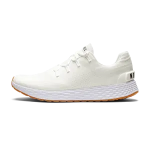 NOBULL Men's Allday Ripstop Shoe in White Gum - Athletic Everyday Sneaker, Comfortable Walking Shoe, Versatile Trainer