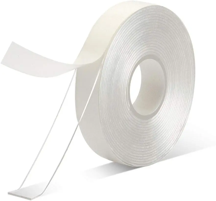 Double Sided Adhesive Tape -1/2" 10' Arcylic Transparent Removable No  Double Sided Heavy Duty Mounting Tape for Home/Office/Wall Decor(Pack of 1 Roll)