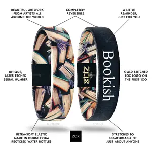 Book Lover Bracelet NFC Daily Inspirational Reading Bracelet for Women & Men, Affirmations & Classic Quotes Every Tap, Waterproof Reversible Gift for Readers