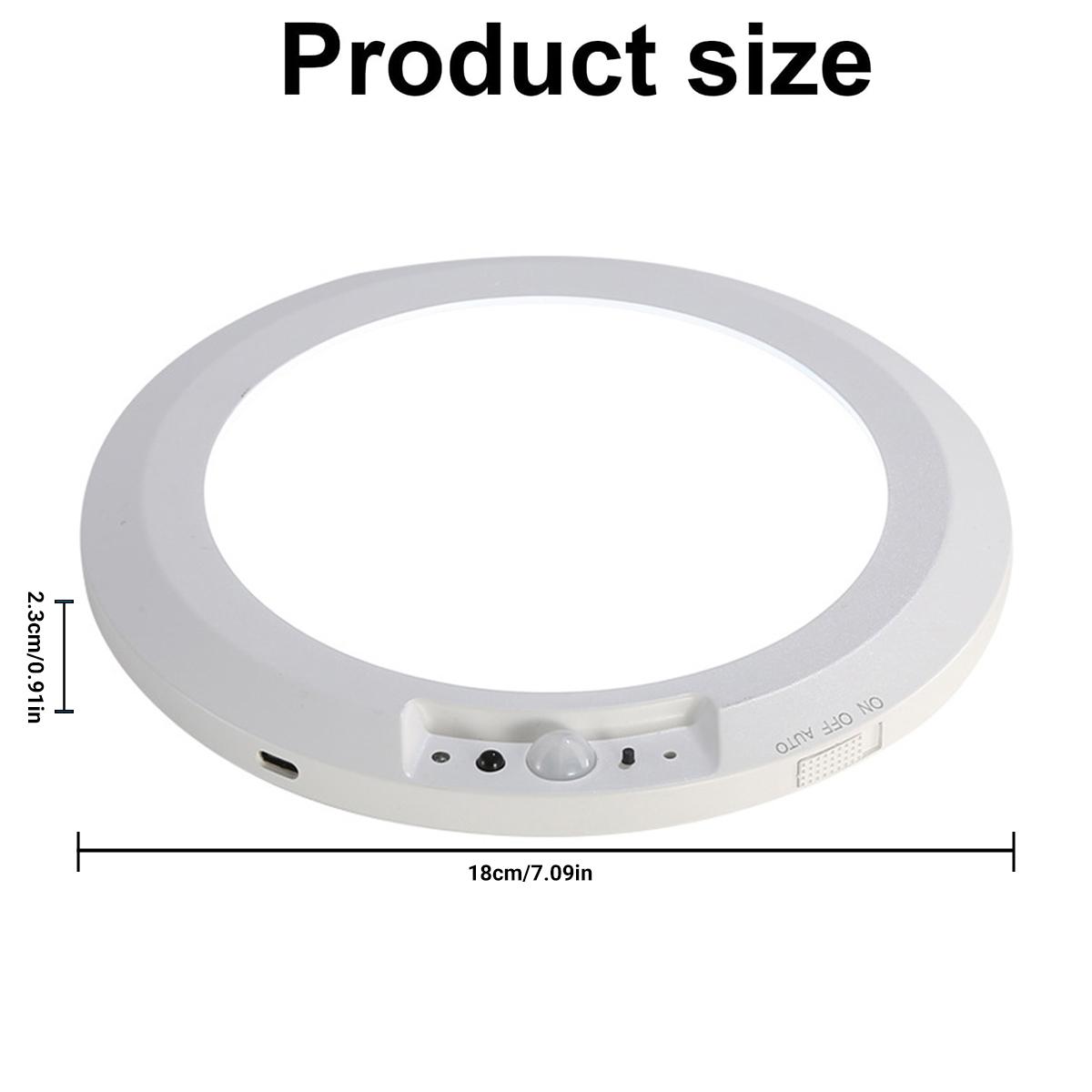 Rechargeable Motion Sensor Ceiling Light with Remote - Magnetic Wireless Ceiling Light Battery Powered for Closet Shower Stairs Shed Hallway Porch Patio ect