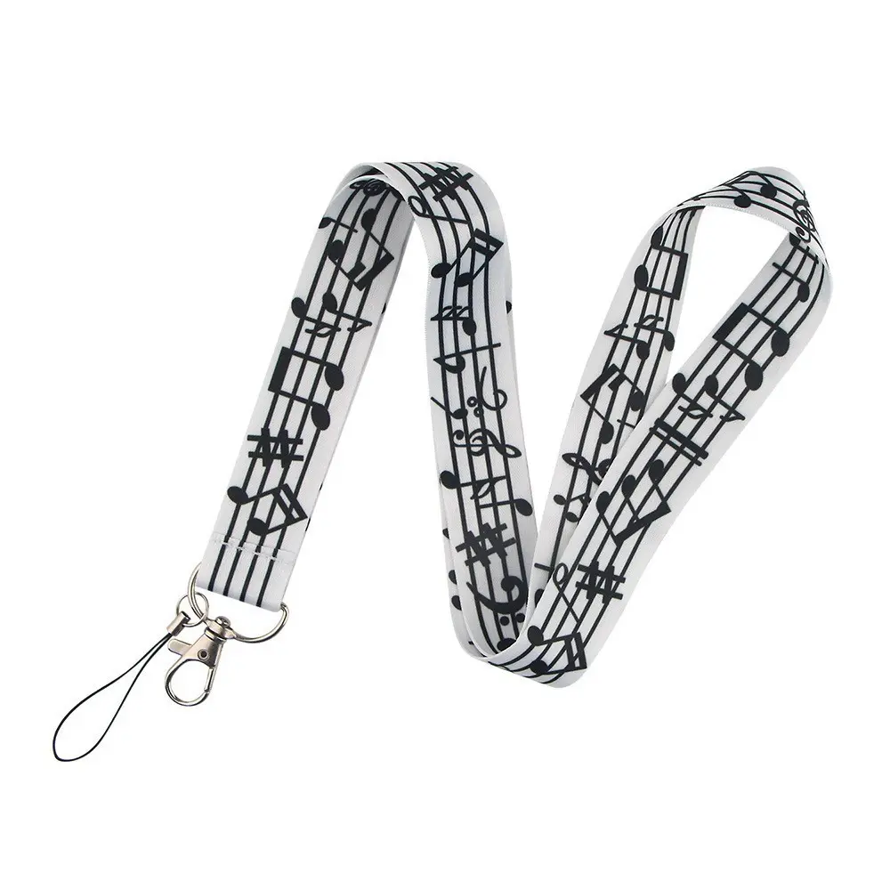 and Music Note Lanyard, Ideal for ID Card Holders and Keys, Cute Neck Strap for Credit Cards, Passports, Mobile Accessories, Cute Lanyards for ID Badges