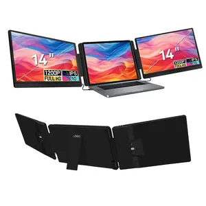 14" Triple Screen Laptop Extender | 1200P FHD Portable Dual Monitor for Laptop